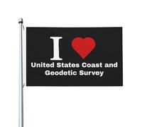 Adoro La United States Coast And Geodetic Survey Bandiere Di Benvenuto Divertente Bandiere Da Giardino Con 2 Occhielli Garden Flag Per All'Aperto Fattoria Patio 90X150 Cm