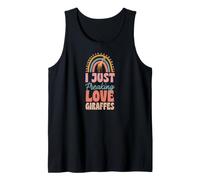 Adoro Le Giraffe Bohémien Rainbow Trendy Boho Canotta