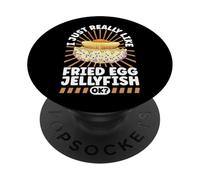 Adoro le meduse con le uova fritte PopSockets PopGrip Adesivo