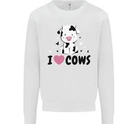 Adoro Le Mucche Uomo Felpa Maglione