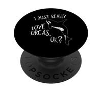 Adoro le orche, ok? PopSockets PopGrip Adesivo