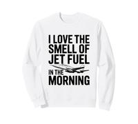 Adoro l'odore del Carburante per Aerei al Mattino, Divertente Felpa