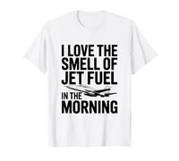 Adoro l'odore del Carburante per Aerei al Mattino, Divertente Maglietta
