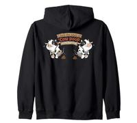 Adoro l'odore della Cacca di Mucca al Mattino Divertente Felpa con Cappuccio