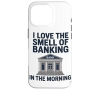 Adoro L'odore Delle Banche Al Mattino Amante Del Caffè Custodia per iPhone 16 Pro