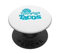 Adoro Pallavolo Tacos Spike e Salsa Beach Volley Vibes PopSockets PopGrip Adesivo