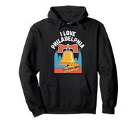 Adoro Philadelphia Liberty Bell Cheesesteak Felpa con Cappuccio
