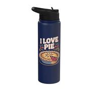 Adoro Pie Cherry Pastry Fun Stainless Steel Insulated Water Bottle