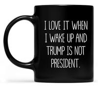 Adoro quando mi sveglio la mattina e lui è il presidente. Tazze da caffè originali, tazza da caffè con stampa fronte-retro, tazza da tè in ceramica per mamma, papà, amico, moglie, marito, regalo da 11