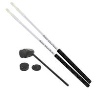 Adoro Silent Sticks & Bassdrum Beater Set - Bacchette silenziose e battente per grancassa per batteria acustica o pedale cajon - (non sono più necessari drum shield, silenziatori per batteria o
