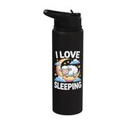 Adoro Sleeping Sheep Moon Clouds Stainless Steel Insulated Water Bottle