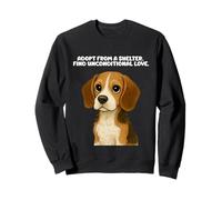 Adotta da Un rifugio Pet Beagle Dog Adozione Animal Rescue Felpa