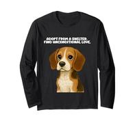 Adotta da Un rifugio Pet Beagle Dog Adozione Animal Rescue Maglia a Manica