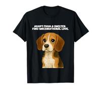 Adotta da Un rifugio Pet Beagle Dog Adozione Animal Rescue Maglietta
