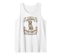 Adotta Non Fare acquisti | Salvataggio Floreale del Cane - Cottagecore Canotta