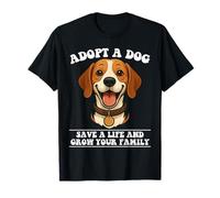 Adotta Un Cane Save A Life Pet Adozione Cucciolo Salvataggio Animale Maglietta