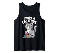Adotta un gatto Catitude Amante Felino Pet Meow Love Cats Canotta