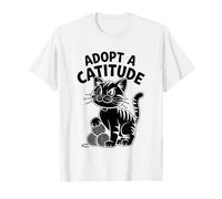 Adotta un gatto Catitude Amante Felino Pet Meow Love Cats Maglietta