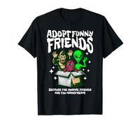 Adottare Funny Friends Not Mainstream Bigfoot Alien Tee Maglietta
