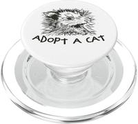 ADOTTARE UN GATTO Divertente Urlando Opossum Opossum Street Cats Meme PopSockets PopGrip per MagSafe