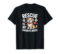 Adottato Dog Life Rescue è la mia razza preferita Maglietta