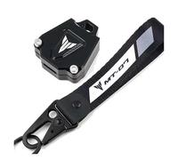ADOYUPIL Coprichiave per motocicletta Guscio chiave Per MT03 MT07 MT10 MT 07 09 03 10 25 MT09 MT25 MT125 Accessori Per Moto Portachiavi In tessuto Con Stemma Cover(1 Set-Black-MT07)