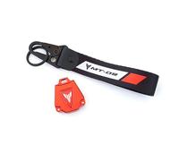 ADOYUPIL Coprichiave per motocicletta Guscio chiave Per MT03 MT07 MT10 MT 07 09 03 10 25 MT09 MT25 MT125 Accessori Per Moto Portachiavi In tessuto Con Stemma Cover(1 Set-Red-MT09)