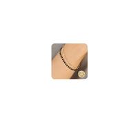 ADRAMATA Bracciale Donna Argento 925 Chiusura Bracciale Pietre Naturali Placcato Oro 16K Bracciali Perle Regolabile Bracciali Cristallo Boho Braccialetti Donna Regalo