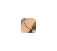 ADRAMATA Bracciale Donna Argento 925 Chiusura Bracciale Pietre Naturali Placcato Oro 16K Bracciali Perle Regolabile Bracciali Cristallo Boho Braccialetti Donna Regalo
