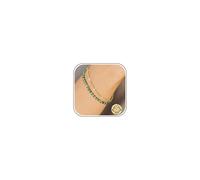 ADRAMATA Bracciale Donna Argento 925 Chiusura Bracciale Pietre Naturali Placcato Oro 16K Bracciali Perle Regolabile Bracciali Cristallo Boho Braccialetti Donna Regalo