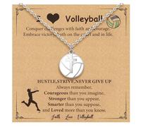 ADRAMATA Collana sportiva da donna, con ciondolo a forma di softball, calcio, pallavolo, basket, baseball, calcio, placcato oro 14 carati, regolabile, non si ossida, regalo quotidiano per atleti e