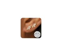 Adramata Orecchini Argento 925 Donna Bambina Anallergici Orecchino a Bottone Piccolo Brillanti Piercing Orecchio Cartilagine Piercing Trago Helix Piercings Orecchini Donna Argento/Or