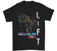 Adrenalin Rush Palestra Allenamento Uomo T-Shirt 100% Cotone