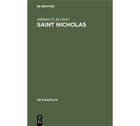 Adriaan D. de Groot Saint Nicholas (Copertina rigida) New Babylon