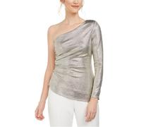 Adrianna Papell Blusa Lucida A Spalla Unica Da Donna