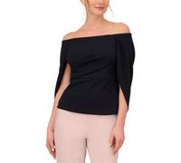 Adrianna Papell Blusa Off The Shoulder Con Maniche A Cappuccio Per Donna