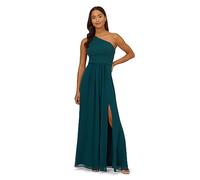 Adrianna Papell One Shoulder Chiffon Gown Vestito per Occasioni Speciali, Cacciatore, 42 Donna
