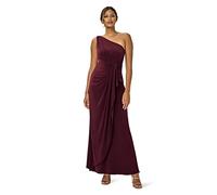 Adrianna Papell One Shoulder Jersey Dress Vestito per Occasioni Speciali, Rosso Vibo, 10 Donna