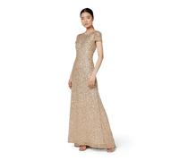 Adrianna Papell Women's Short-Sleeve all Over Sequin Gown