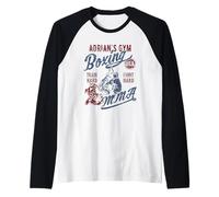 Adrian's Gym Boxing MMA Retro Design per Il Nome Adrian Maglia con Maniche Raglan