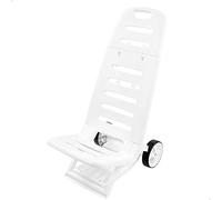 SPIAGGINA TROLLEY COMFORT CON RUOTE 2 IN 1 RICHIUDIBILE SDRAIO MARE BIANCA
