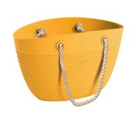 ADRIATIC Borsa Linda da Spiaggia Hand Bag Colore Giallo Manica in Corda