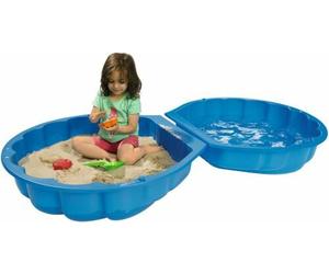 ADRIATIC, Sabbiera a Conchiglia - Azzurra/BLU + Piscina, GIOCATOLO PLASTICA