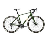Adriatica Bazam - Bicicletta Gravel Vanir 28", Cambio a 20 Velocità, Telaio in Alloy, Taglia 53, Verde Muschio Opaco