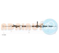 ADRIAUTO 01.0246 Cavo comando, Freno stazionamento per ALFA ROMEO,LANCIA