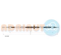 ADRIAUTO 03.0238 Cavo comando, Freno stazionamento per AUDI