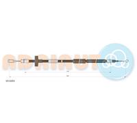 ADRIAUTO 03.0253 Cavo comando, Freno stazionamento per AUDI,SEAT