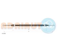 ADRIAUTO 07.0253 Cavo comando, Freno stazionamento per CITROËN