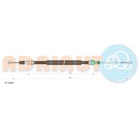 ADRIAUTO 07.0267 Cavo comando, Freno stazionamento per CITROËN