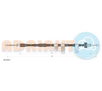 ADRIAUTO 09.0244 Cavo comando, Freno stazionamento per KIA